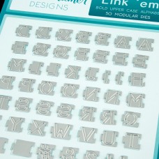 Link ‘em Bold Upper Case Alphabet Die Set 