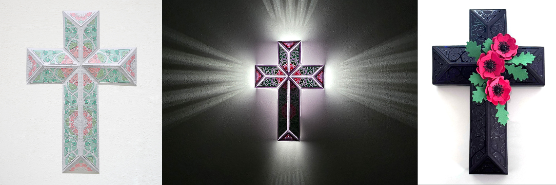 floral cross